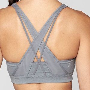 Athleta Transcendence Bra In Powervita Gray MEDIUM